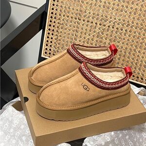 Ugg Chestnut Tazz Tasman Platform Slippers